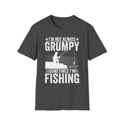 I'm Not Always Grumpy Sometimes I'm Fishing T-Shirt - funny t-shirt by Cheeky Business