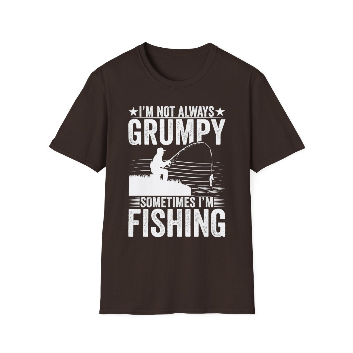 I'm Not Always Grumpy Sometimes I'm Fishing T-Shirt - funny t-shirt by Cheeky Business