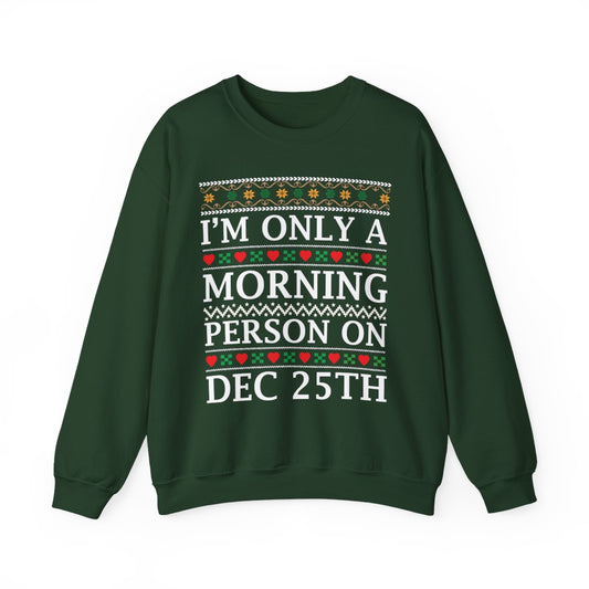 Christmas Morning Sweatshirt - funny sweatshirt by Cheeky Business