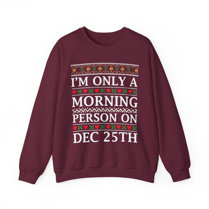 Christmas Morning Sweatshirt - funny sweatshirt by Cheeky Business