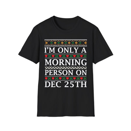 Christmas Morning T-Shirt - funny t-shirt by Cheeky Business