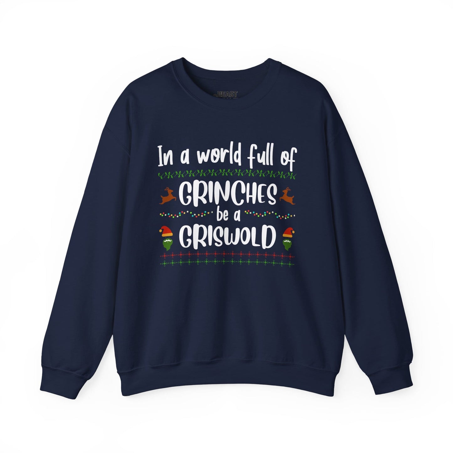 in a world full of grinches christmas sweatshirt navy sweatshirt Christmas gift idea