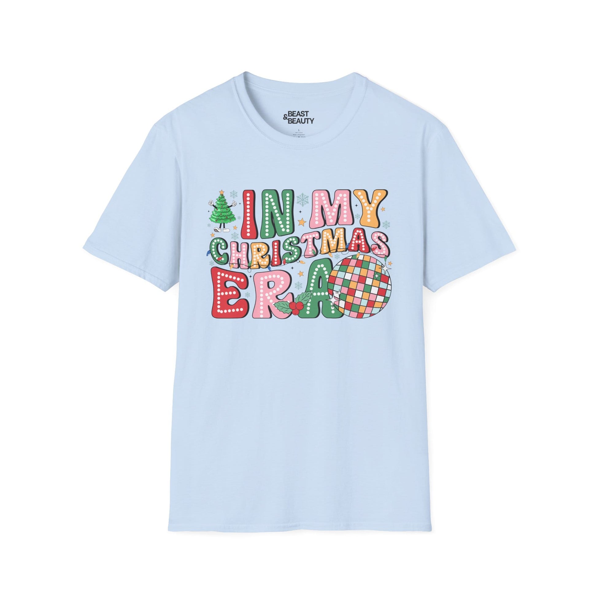 in my christmas era t-shirt light blue t-shirt Christmas gift idea