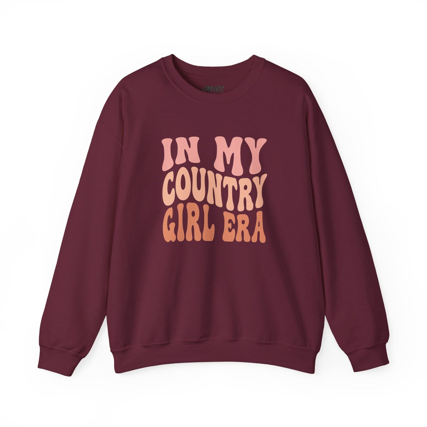 in my country girl era sweatshirt maroon sweatshirt cowgirl gift idea