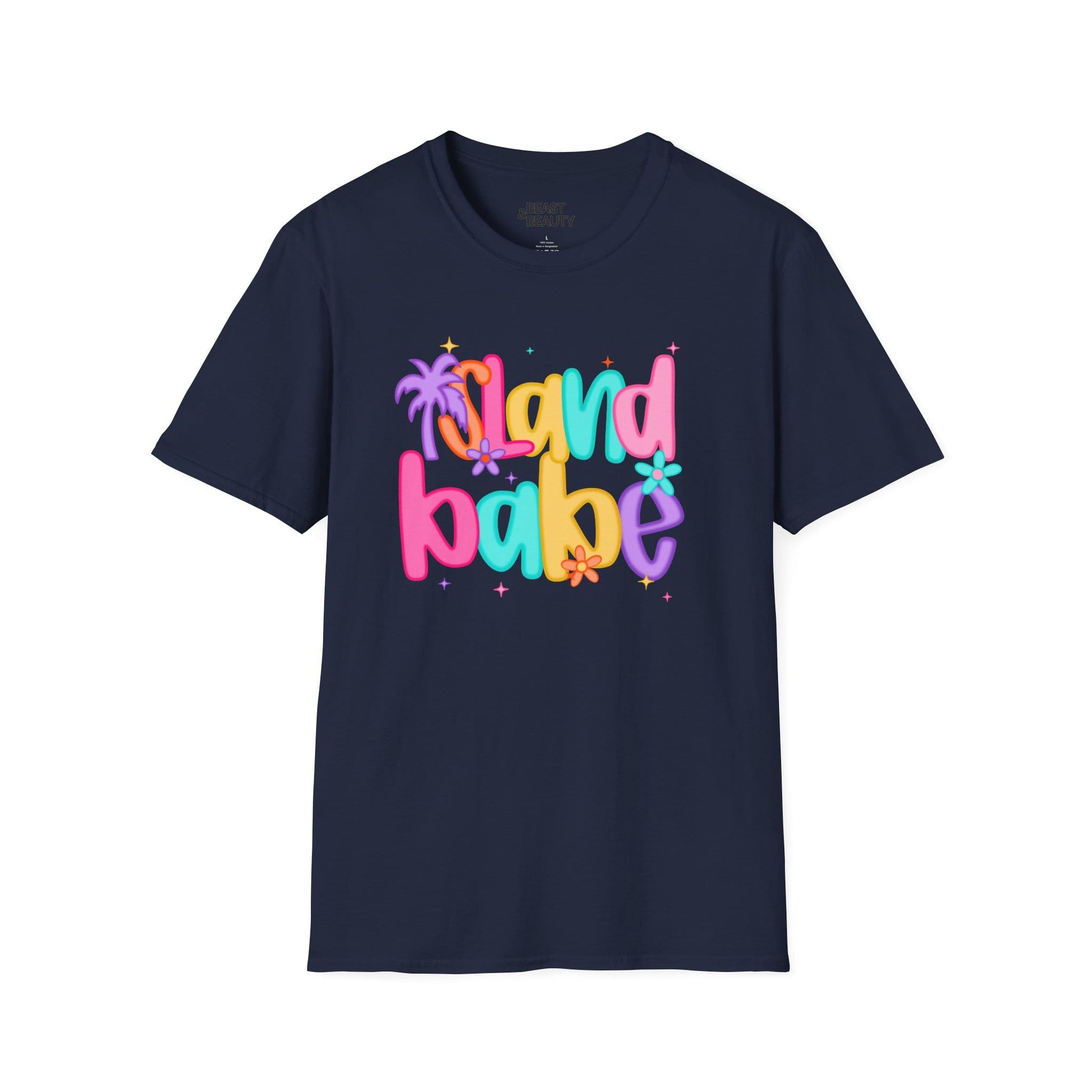 island babe t-shirt navy t-shirt gift gift idea
