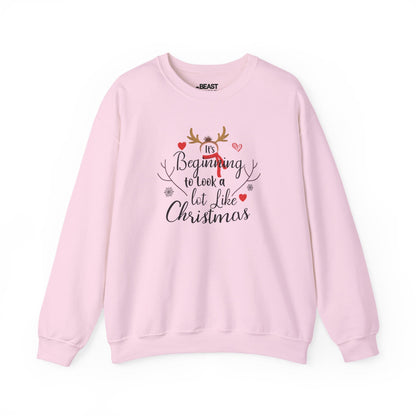 it s beginning to look like christmas sweatshirt light pink sweatshirt Christmas gift idea