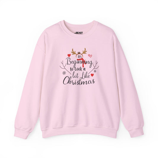 it s beginning to look like christmas sweatshirt light pink sweatshirt Christmas gift idea