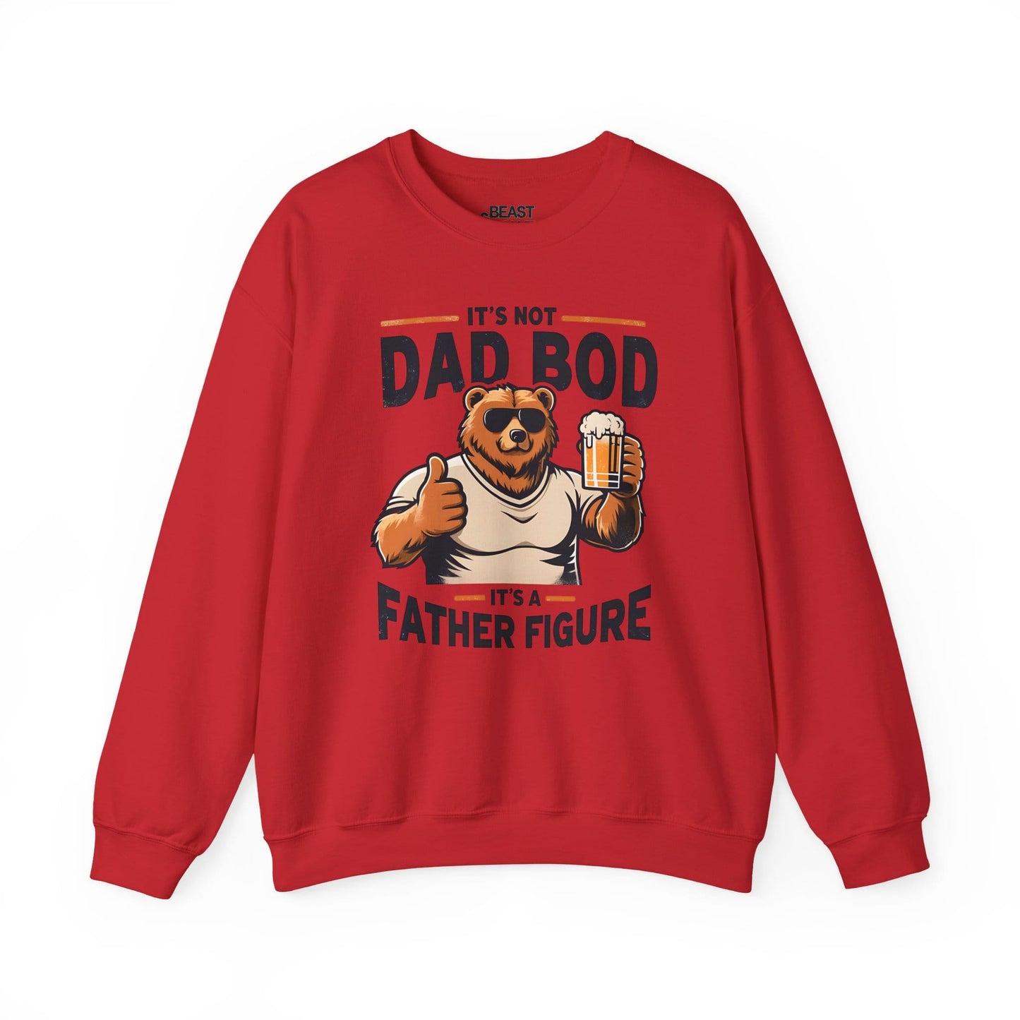 it s not dad bod it s a father figure sweatshirt red sweatshirt Father's Day gift idea