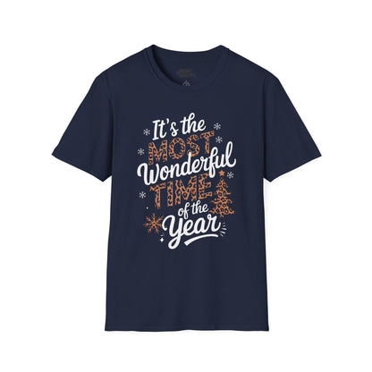 it s the most wonderful time of the year christmas t-shirt navy t-shirt Christmas gift idea