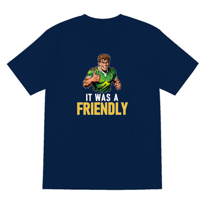 It Was A Friendly Funny Rugby T-Shirt & Sweatshirt T-Shirt in Navy