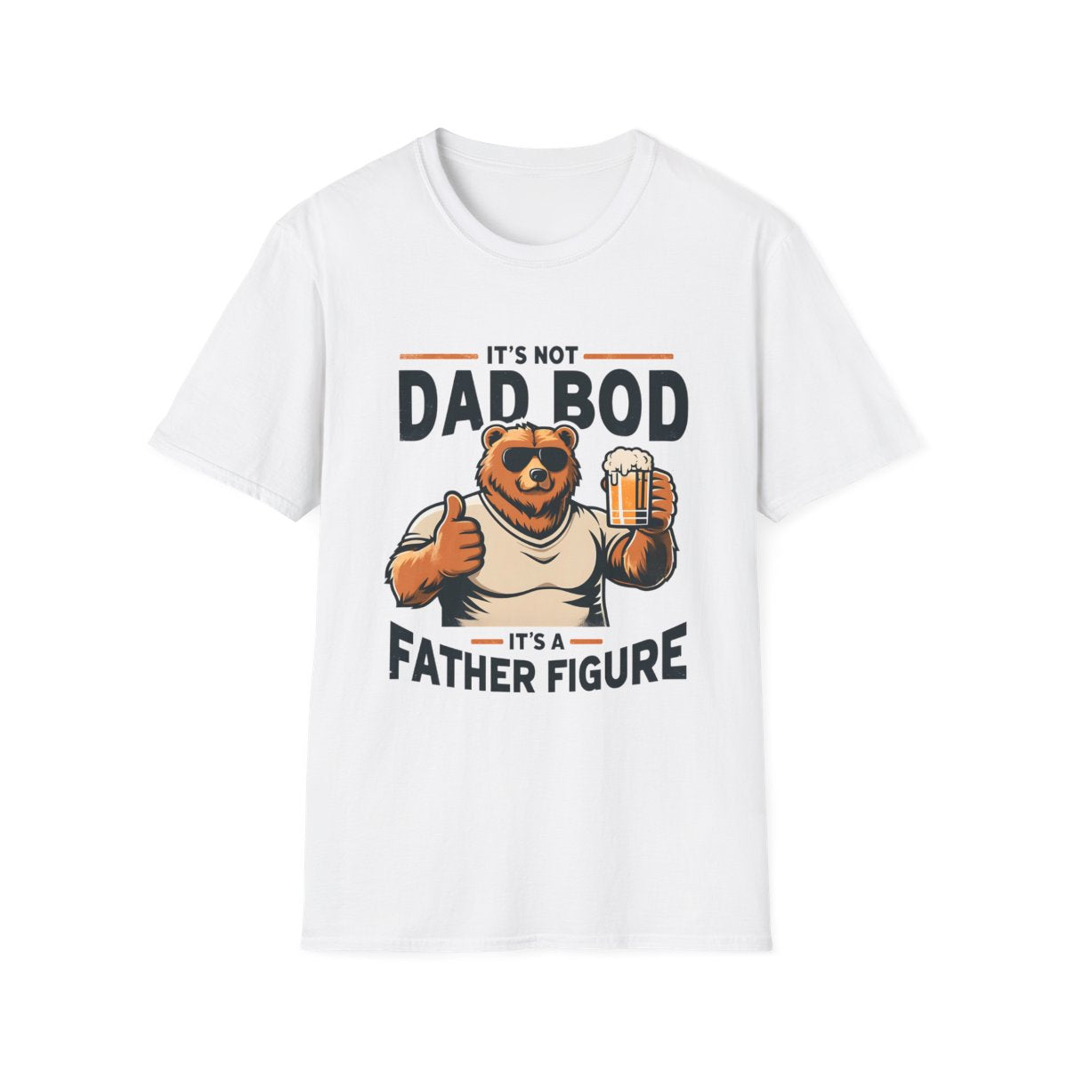 sport grey t-shirt with father figure humorous dad text