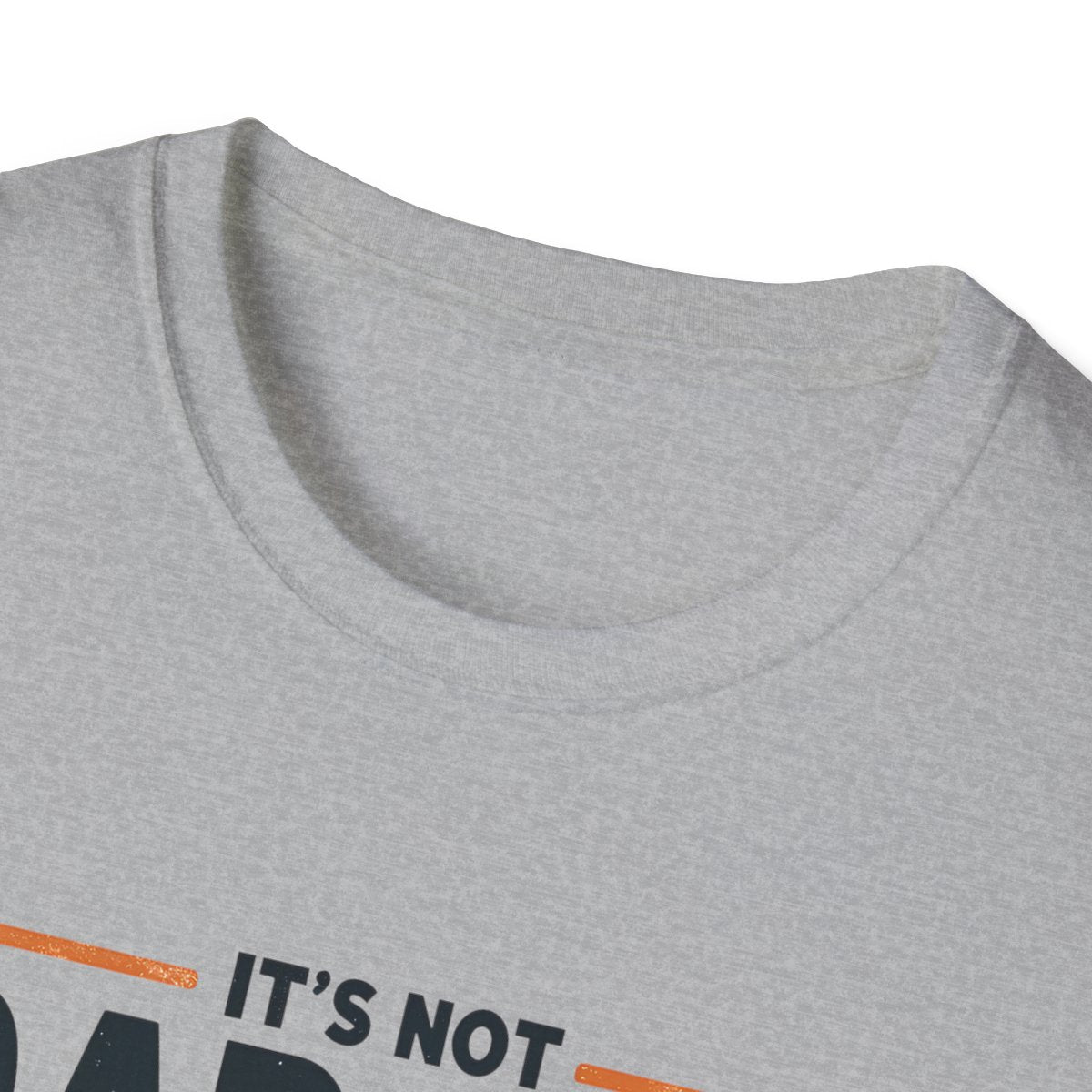 father figure t-shirt flat lay showing print detail