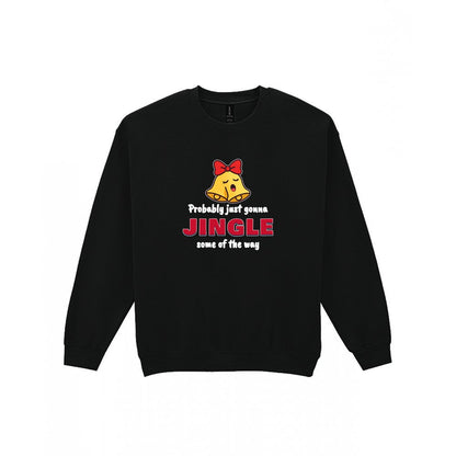 Probably Just Gonna Jingle Some of the Way Christmas Jumper & T-Shirt Sweatshirt in Black