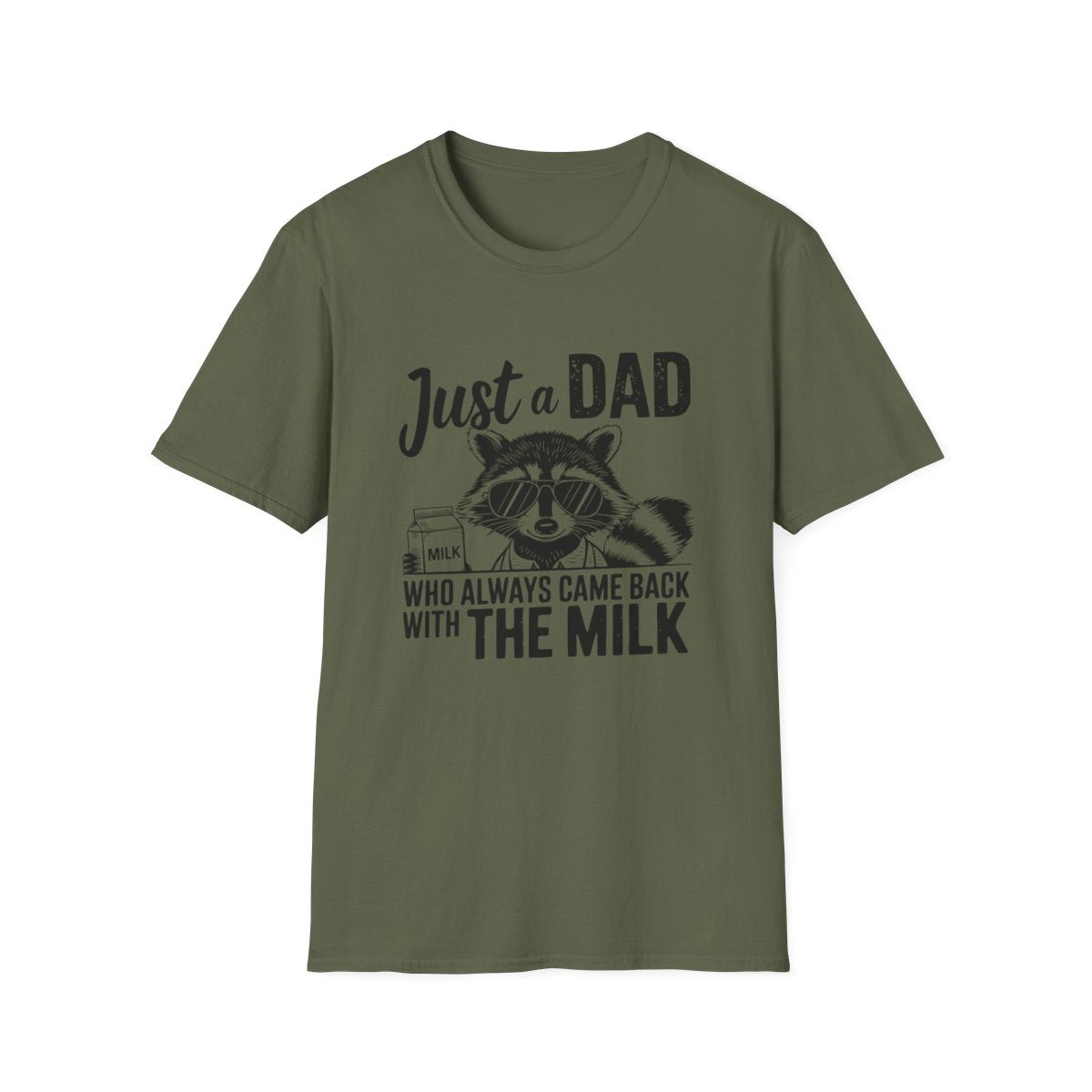 Just a Dad Who Came Back With the Milk T-Shirt | Funny Dad Gift Tee | Sizes S-3XL - funny t-shirt by Cheeky Business