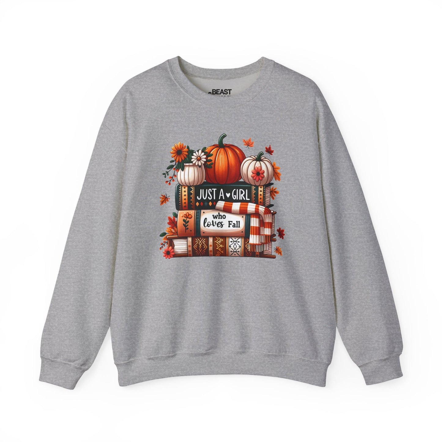 just a girl who loves fall sweatshirt women sport grey sweatshirt gift gift idea
