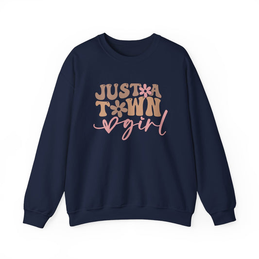 Just A Town Girl Western Sweatshirt - funny sweatshirt by Cheeky Business