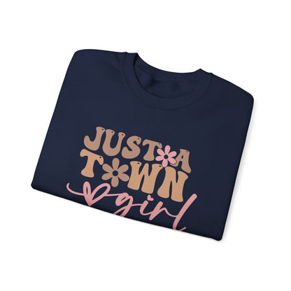 Just A Town Girl Western Sweatshirt - funny sweatshirt by Cheeky Business