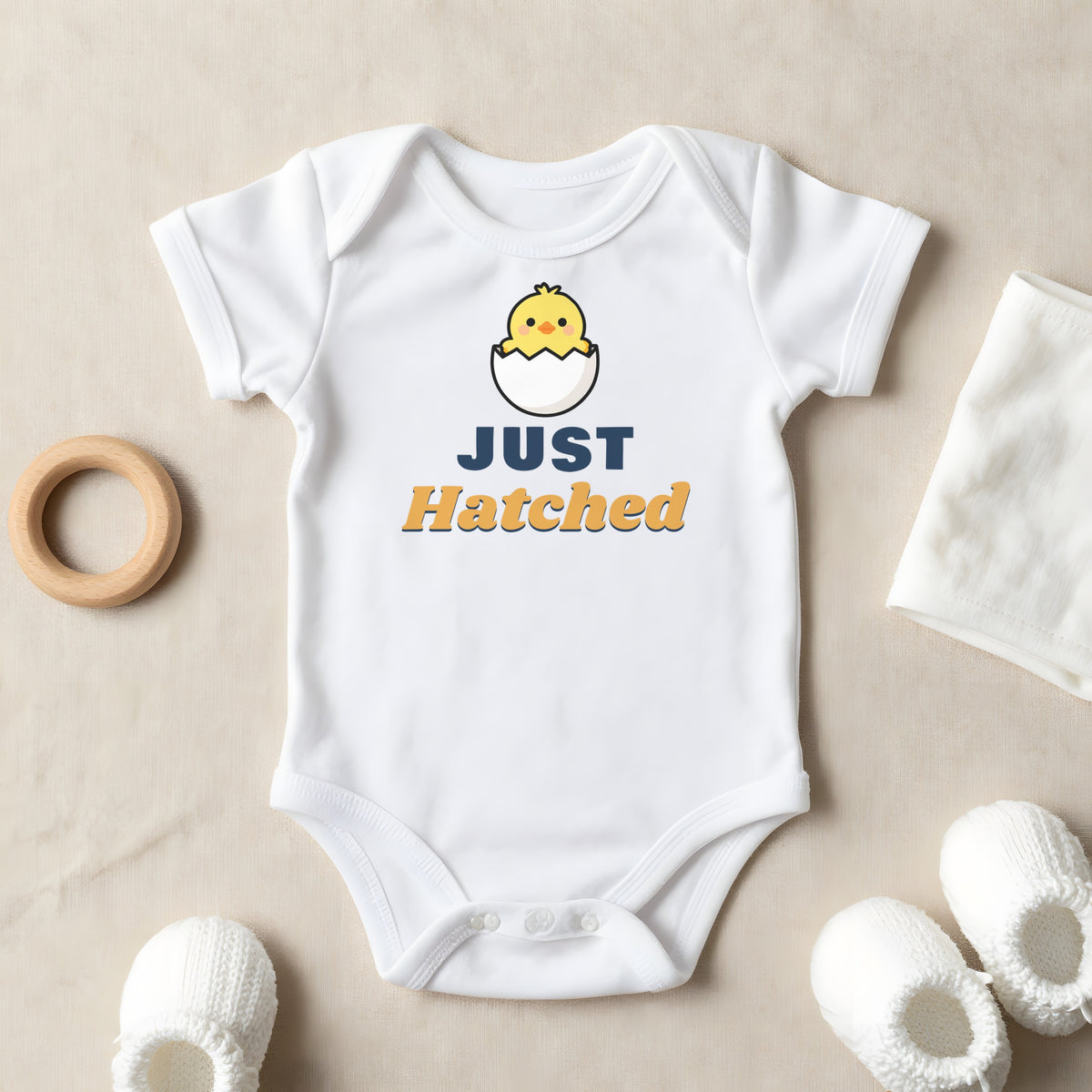 Just Hatched baby grow laid flat