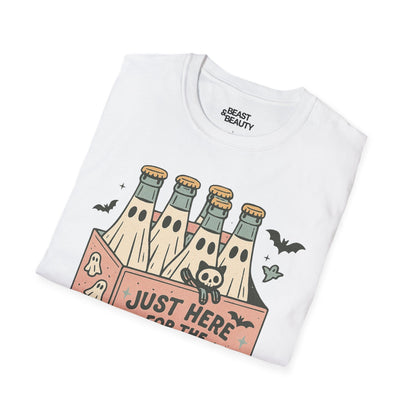 just here for the boos funny halloween t-shirt t-shirt fifth colour product image