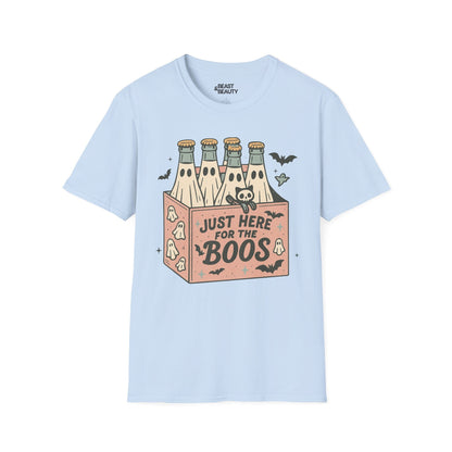 just here for the boos funny halloween t-shirt t-shirt third colour product image