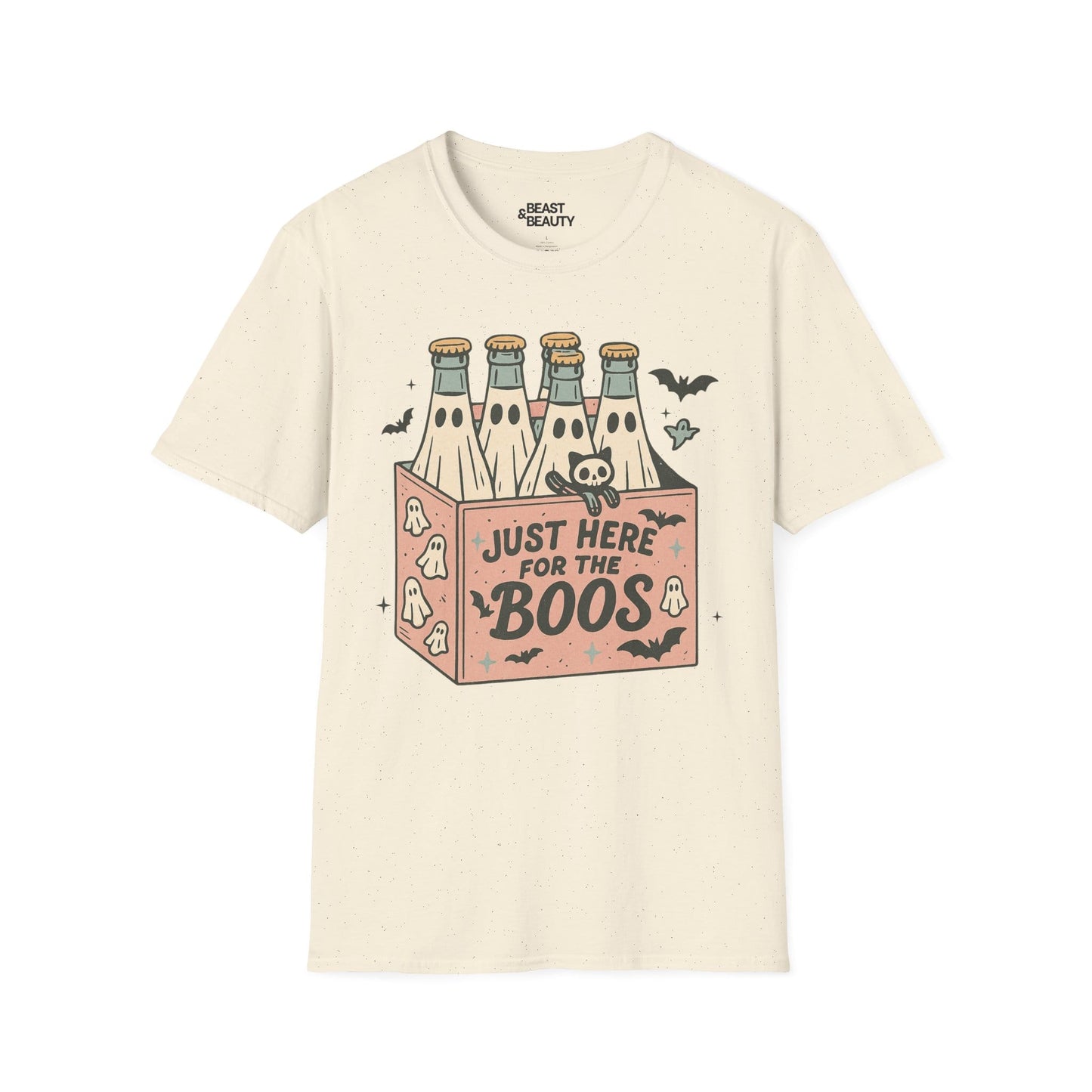 just here for the boos funny halloween t-shirt t-shirt second colour product image