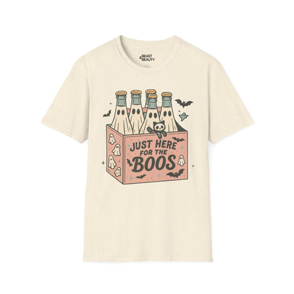 just here for the boos funny halloween t-shirt t-shirt second colour product image