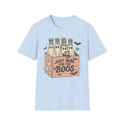 natural t-shirt with ghost drink design for halloween parties