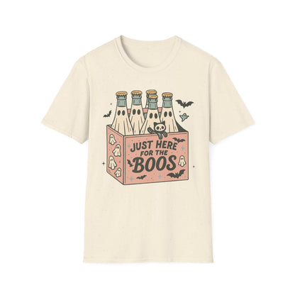 sport grey t-shirt with funny halloween boos slogan print