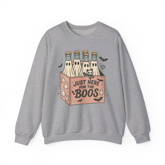 Just Here For The Boos Halloween Sweatshirt - funny sweatshirt by Cheeky Business