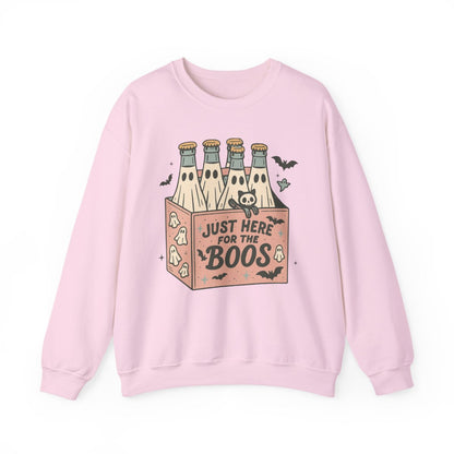 sand sweatshirt with vintage crate ghost bottles funny halloween graphic