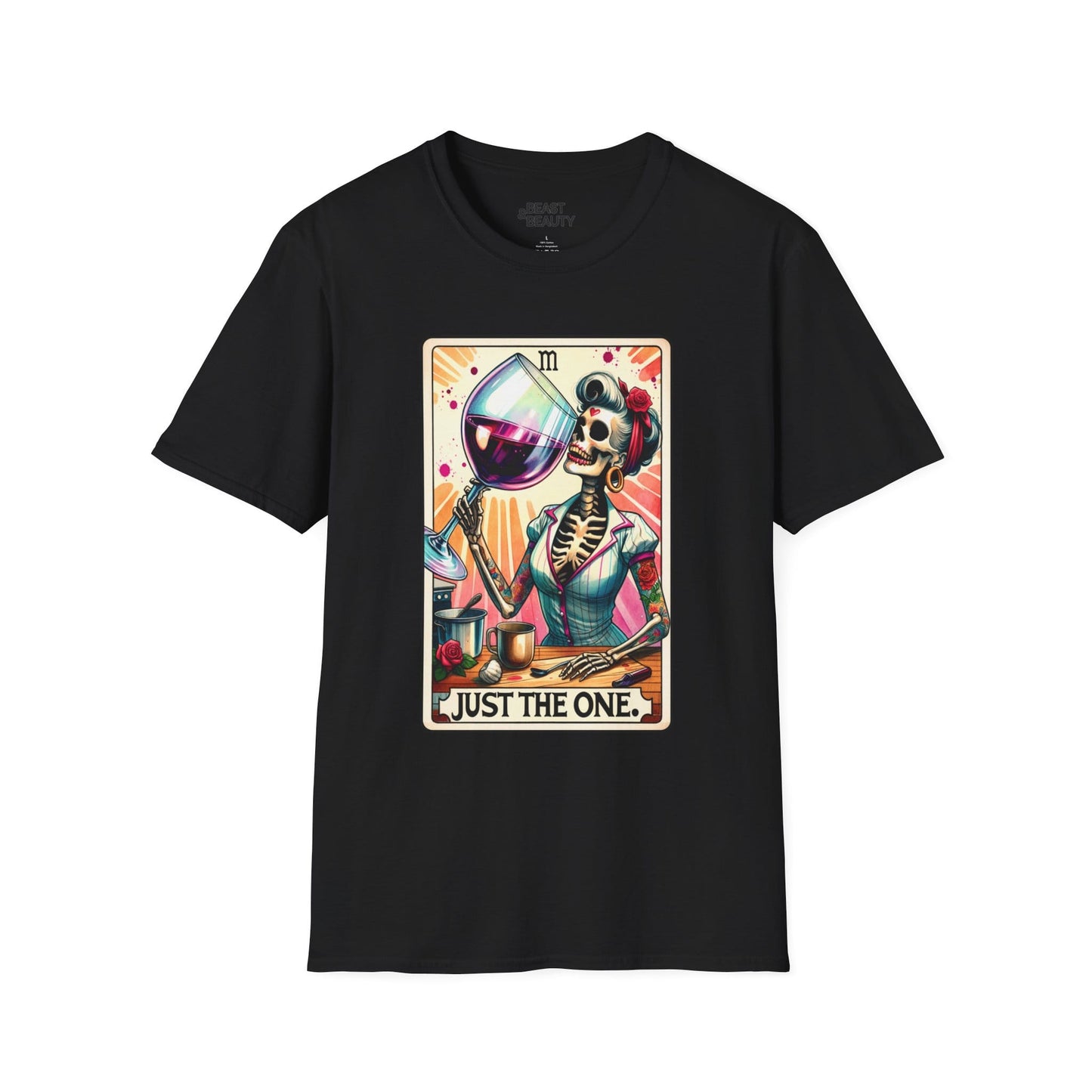 just the one wine tarot t-shirt t-shirt fifth colour product image