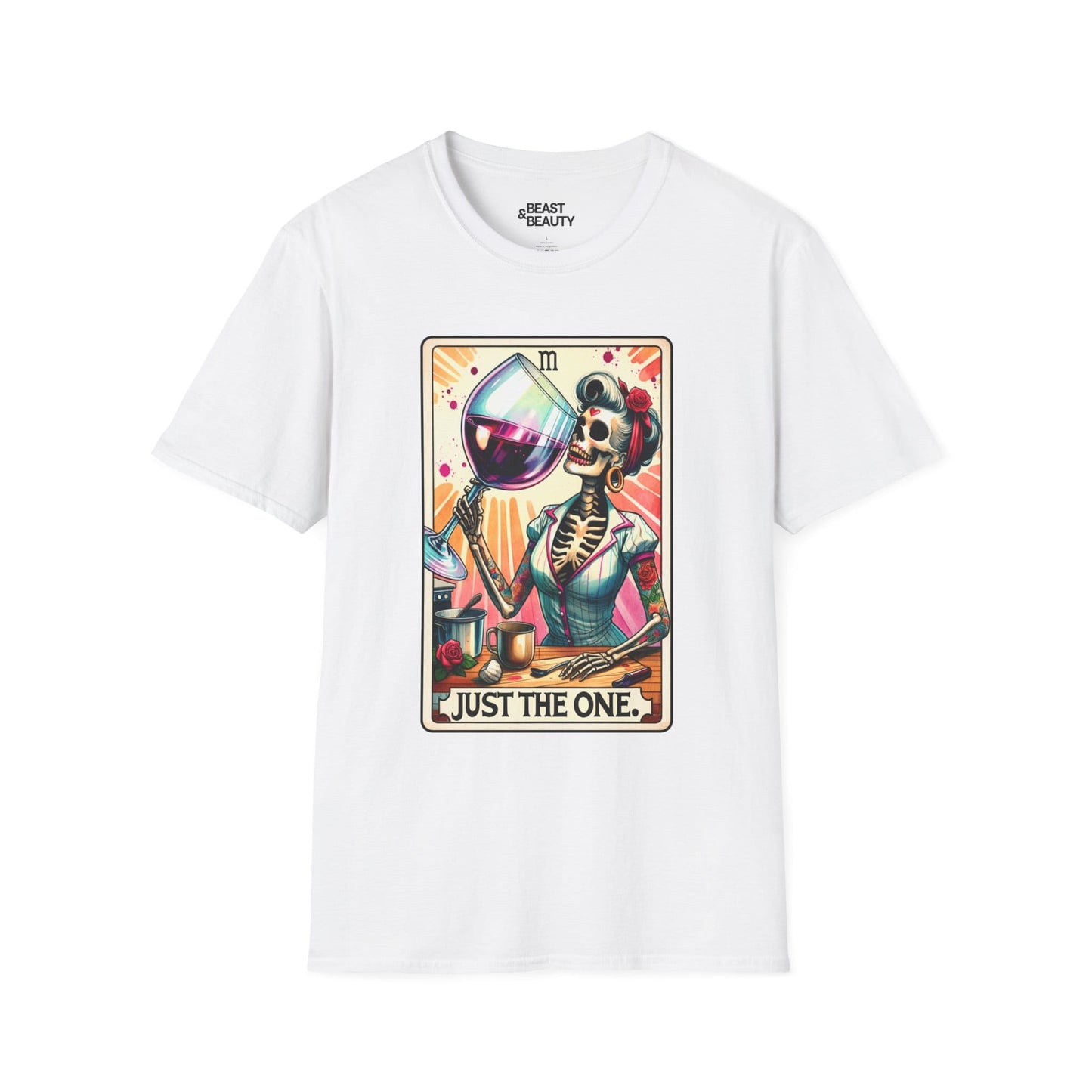 just the one wine tarot t-shirt t-shirt alternate colour product image