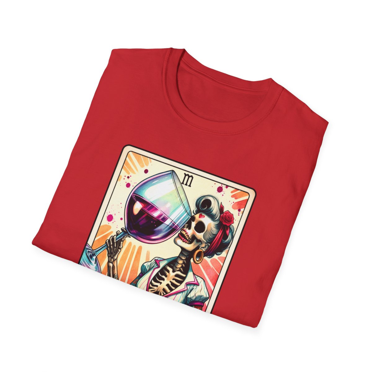 Just The One Wine Tarot T-Shirt - funny t-shirt by Cheeky Business