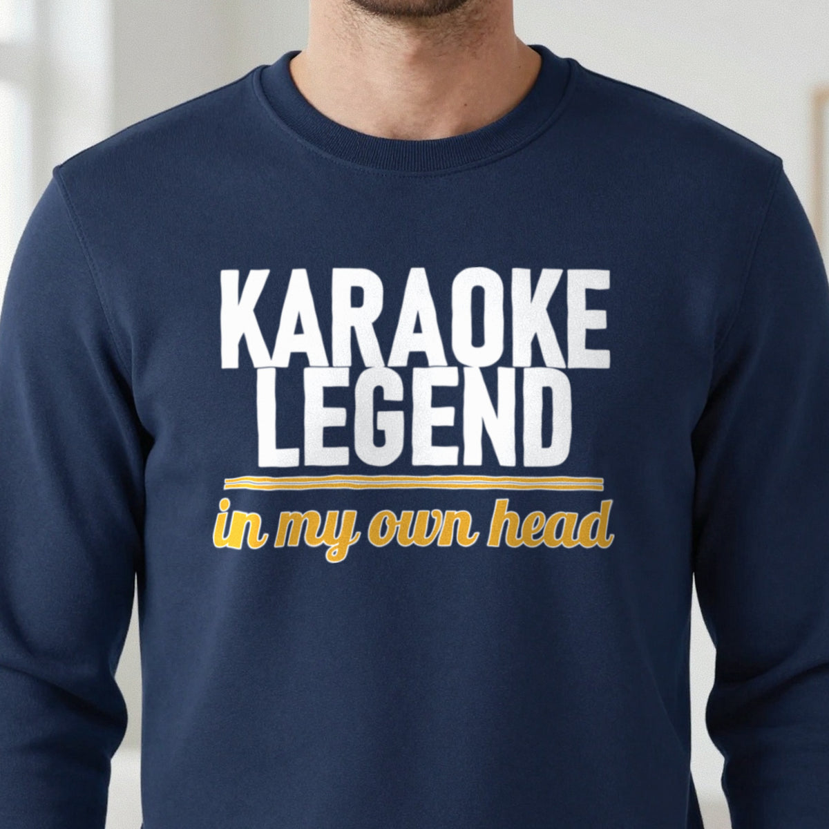 Karaoke Legend In My Own Head Funny T-Shirt & Sweatshirt close-up