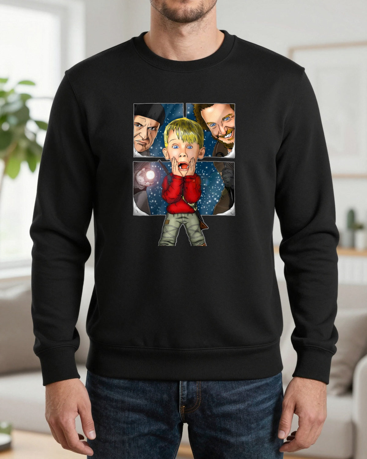 Kid Home For Christmas T-Shirt & Sweatshirt worn