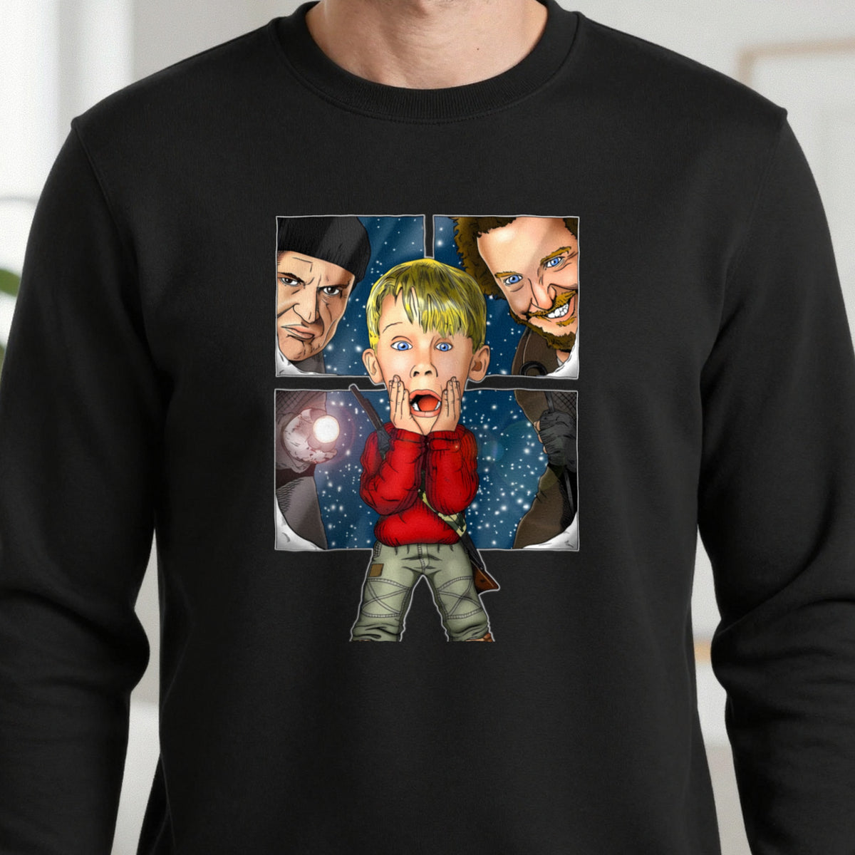 Kid Home For Christmas T-Shirt & Sweatshirt close-up