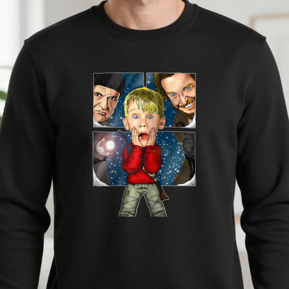 Kid Home For Christmas T-Shirt & Sweatshirt close-up