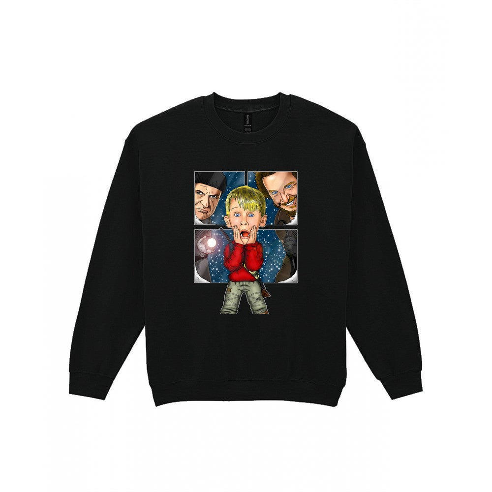 Kid Home For Christmas T-Shirt & Sweatshirt Sweatshirt in Black