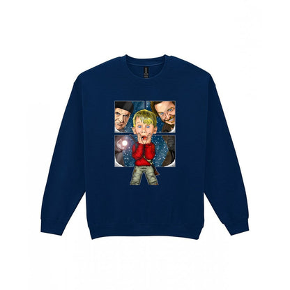 Kid Home For Christmas T-Shirt & Sweatshirt Sweatshirt in Navy