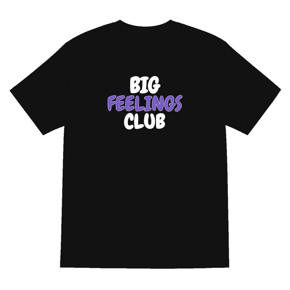 Kids Big Feelings Club T-Shirt, Sweatshirt & Hoodie T-Shirt in Black
