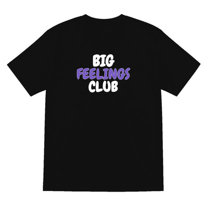 Kids Big Feelings Club T-Shirt, Sweatshirt & Hoodie T-Shirt in Black