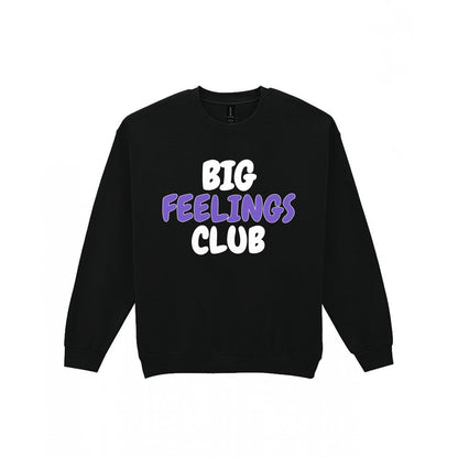 Kids Big Feelings Club T-Shirt, Sweatshirt & Hoodie Sweatshirt in Black