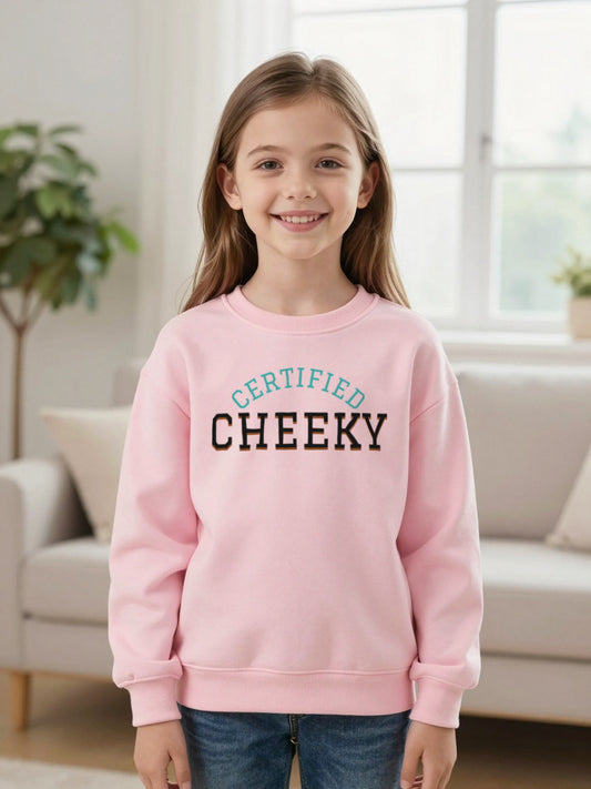 Kids Certified Cheeky T-Shirt, Sweatshirt & Hoodie worn by a child
