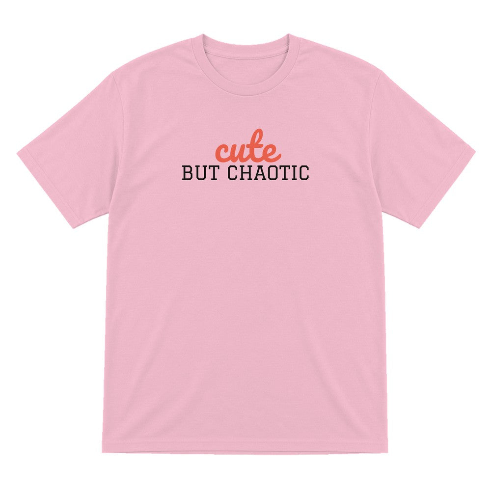 Kids Cute But Chaotic T-Shirt, Sweatshirt & Hoodie T-Shirt in Light Pink