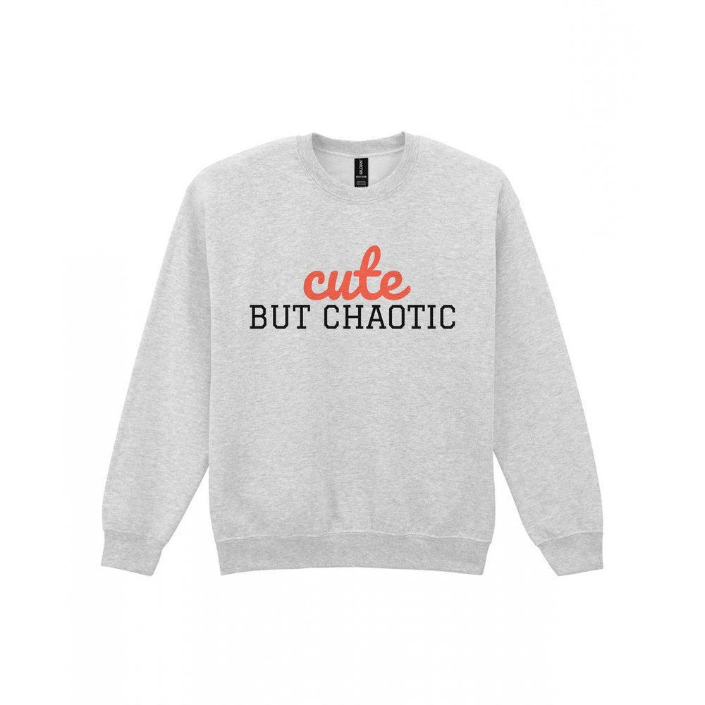 Kids Cute But Chaotic T-Shirt, Sweatshirt & Hoodie Sweatshirt in Sport Grey
