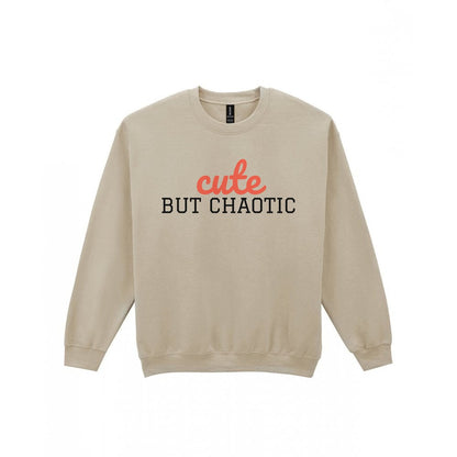 Kids Cute But Chaotic T-Shirt, Sweatshirt & Hoodie Sweatshirt in Sand