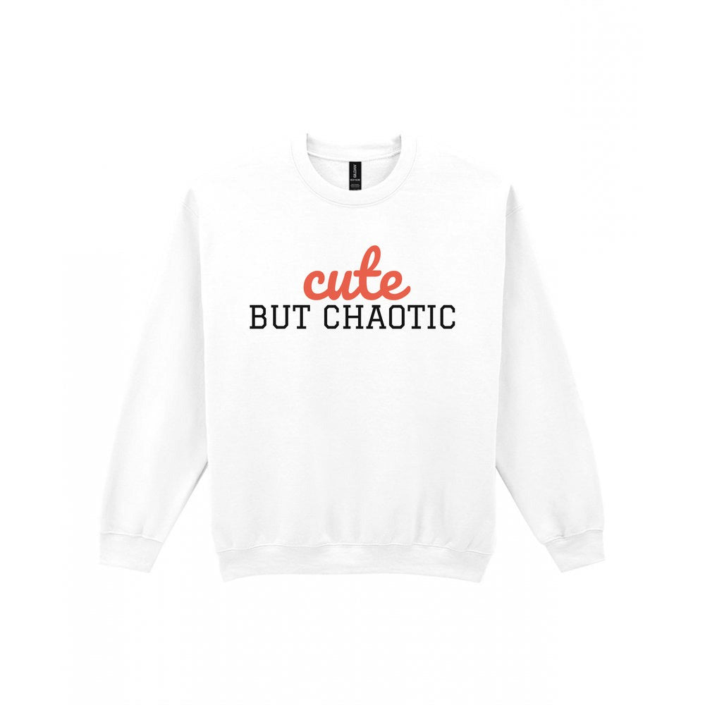 Kids Cute But Chaotic T-Shirt, Sweatshirt & Hoodie Sweatshirt in White