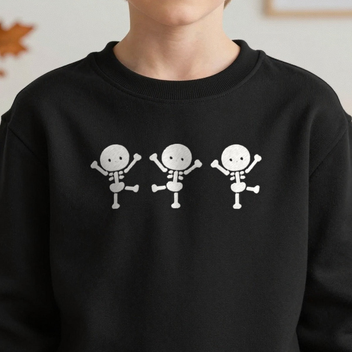 Kids Dancing Skeletons Embroidered Sweatshirt in another colour