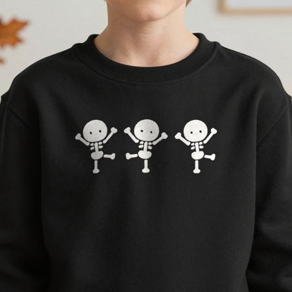 Kids Dancing Skeletons Embroidered Sweatshirt in another colour