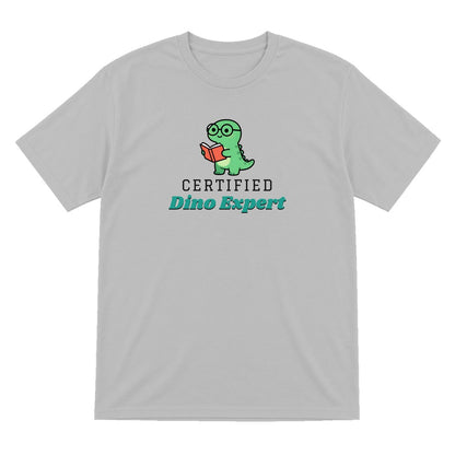 Kids Certified Dino Expert T-Shirt & Sweatshirt T-Shirt in Sport Grey